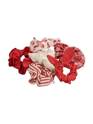 Imagen 2 del producto Pack 6 Colets Mujer Scrunchies Rojo