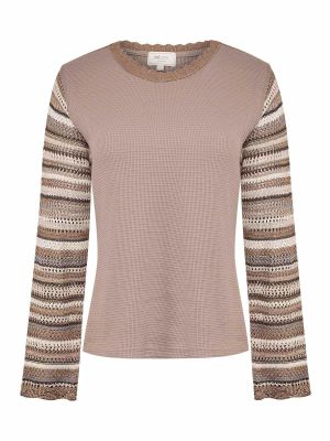 Polera Algodon Organico Mujer Acacia Café