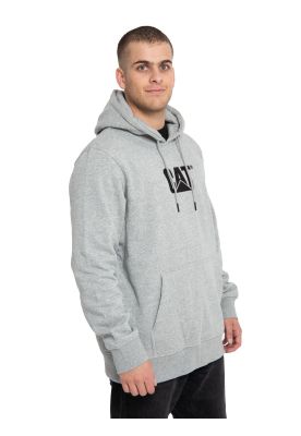 Imagen 2 del producto Polerón Hombre Fleece Cat Logo Pullover Hoodie Gris