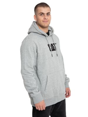 Imagen 2 del producto Polerón Hombre Fleece Cat Logo Pullover Hoodie Gris