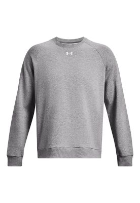 Polerón UA Rival Fleece Crew Hombre Gris
