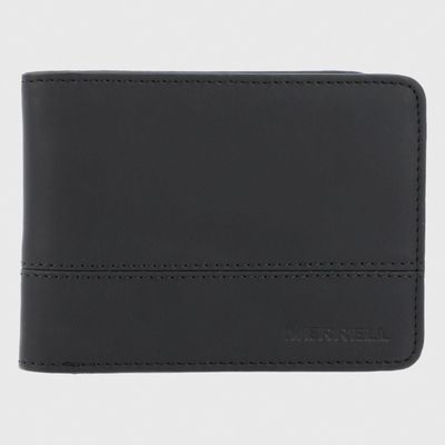 Billetera Unisex Boston Recycled Leather Negro