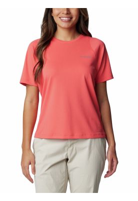 Polera Mujer Summit Valley Crew Rojo