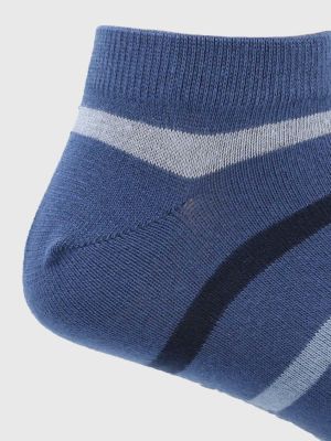Imagen 2 del producto Calcetín Algodón Hombre Ped Stripe Azul