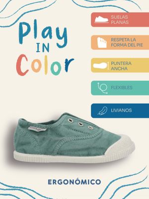 Imagen 2 del producto Zapatilla Niño Bare Sunset Celeste