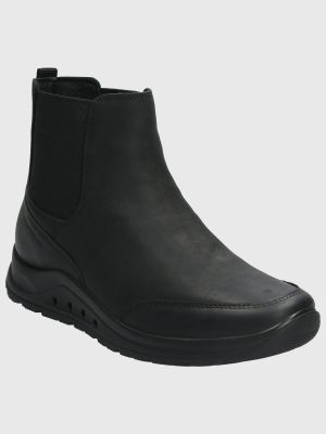Botin Cuero Mujer Coley Negro