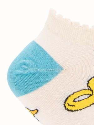 Imagen 2 del producto Calcetín Algodón Mujer Ped Ducky Beige