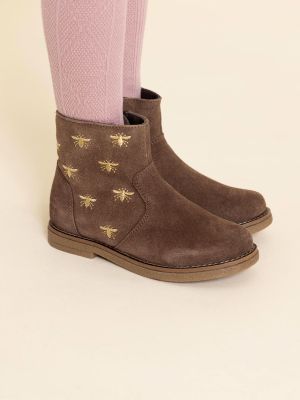 Imagen 2 del producto Botin Cuero Holland Niña Café