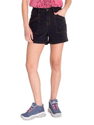 Short Mujer Triblend Stretch Denim Short Gris