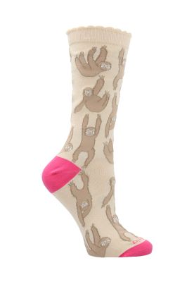 Calcetines Perezoso Mujer Beige