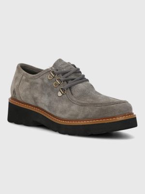 Zapato Cuero Mujer Renovo Gris