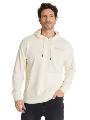 Imagen 2 del producto Polerón Con Gorro Hombre Relax French Terry Blanco