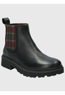 Botin Cuero Mujer Lacock Negro