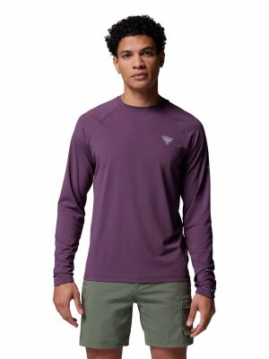 Polera Manga Larga Hombre Wild Cast Sun Morado