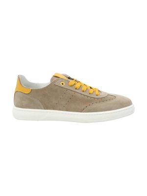 Zapatilla Cuero Hombre Xavi Beige Oscuro