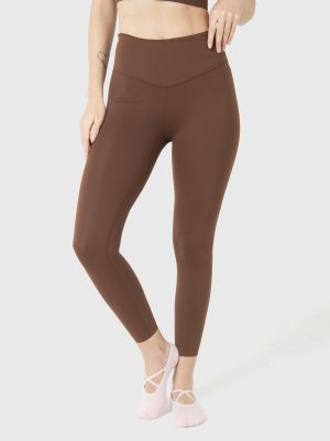 Calza Deportiva Mujer Hr Ankle Leg  Emma Café Oscuro