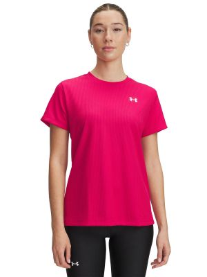 Polera Manga Corta UA Tech Mujer Fucsia