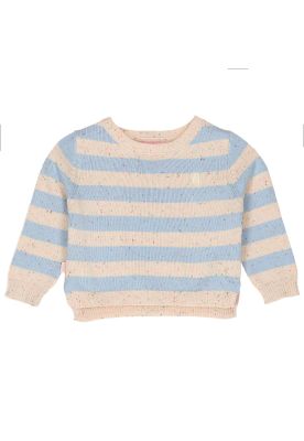 Sweater Niña Palms Celeste