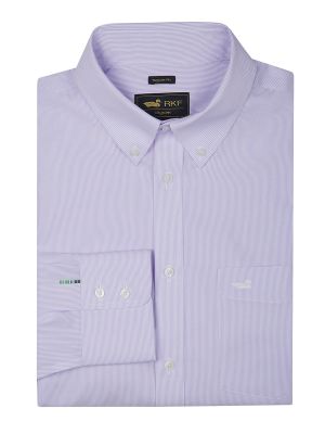 Camisa Libre de Arrugas Lila WF Hombre