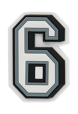 Jibbitz B&n Número 6 Blanco