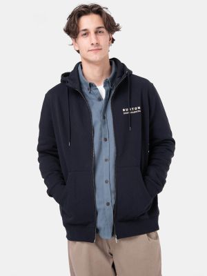 Poleron Hombre Landmark Full Zip Gris Oscuro
