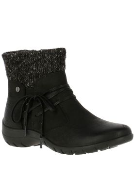 Botín Cuero Mujer Malmo Ii Negro