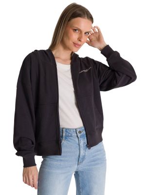 Imagen 2 del producto Polerón Crewneck Mujer Relaxed French Terry Negro