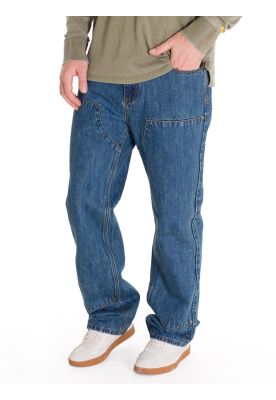 Jeans Denim Double Front Hombre Azul Marino