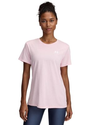 Polera Manga Corta Tech Twist Mujer Rosa Underarmour
