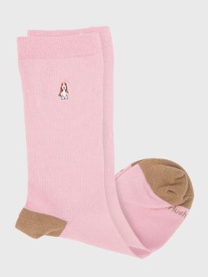 Imagen 2 del producto Calcetin Algodón Mujer Plain Rosado