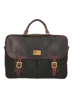 Maletin Canvas Engrasado Cuero Uk Telford Café