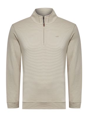 Polerón Algodón Pima Hombre Rimistripe Beige