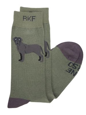 Imagen 2 del producto Calcetin Bambú Hombre Cane Corso Verde