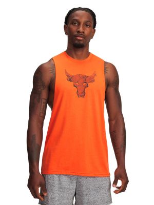 Polera Sin mangas Training  hombre Project Rock naranja