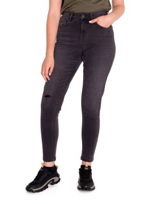 Jeans Denim Mujer Triblend Mid-Rise Skinny Gris CAT