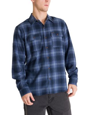 Imagen 2 del producto Camisa Manga Larga Hombre Flannel Azul Oscuro