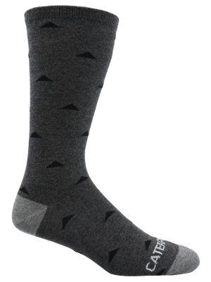 Imagen 2 del producto Calcetín Largo Diseño Tiangulos Hombre Gris Oscuro