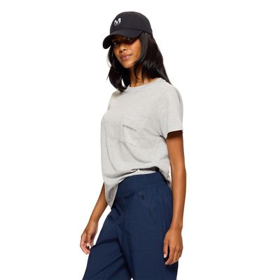 Imagen 2 del producto Polera Manga Corta Mujer Relaxed Pocket Gris