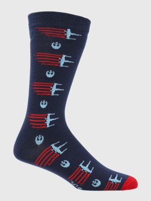 Calcetin Algodón Hombre H X-Wings Azul