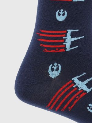 Imagen 2 del producto Calcetin Algodón Hombre H X-Wings Azul