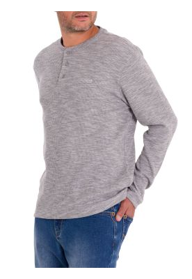 Imagen 2 del producto Polera Algodón Orgánico Hombre Wafle Gris