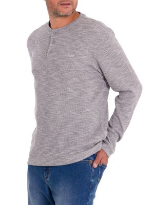 Imagen 2 del producto Polera Algodón Orgánico Hombre Wafle Gris