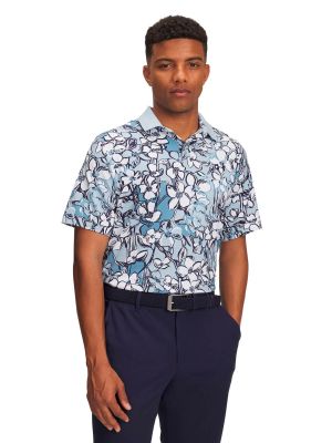 Polera Manga Corta Golf para Hombre Drive Chill Azul