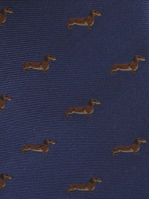 Imagen 2 del producto Corbata Seda Hombre Hp Tie Dachshund Azul