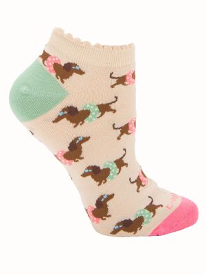 Imagen 1 del producto Calcetín Algodón Mujer Ped Swimdog Beige