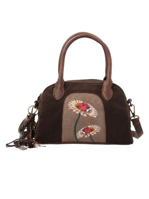 Cartera Textil Mujer Sim Bag Café