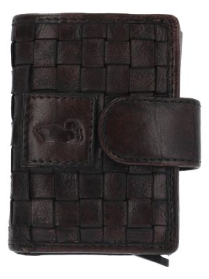 Imagen 1 del producto Billetera Cuero Mujer Ws Braid Multicards Café