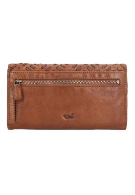 Billetera Cuero Mujer Ws Braid Wallet Camel