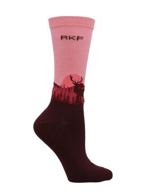 Imagen 2 del producto Calcetín Bambú Mujer Diff Deer Rosado