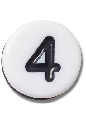 Jibbitz Crocs Número cuatro: pequeña amistad Blanco